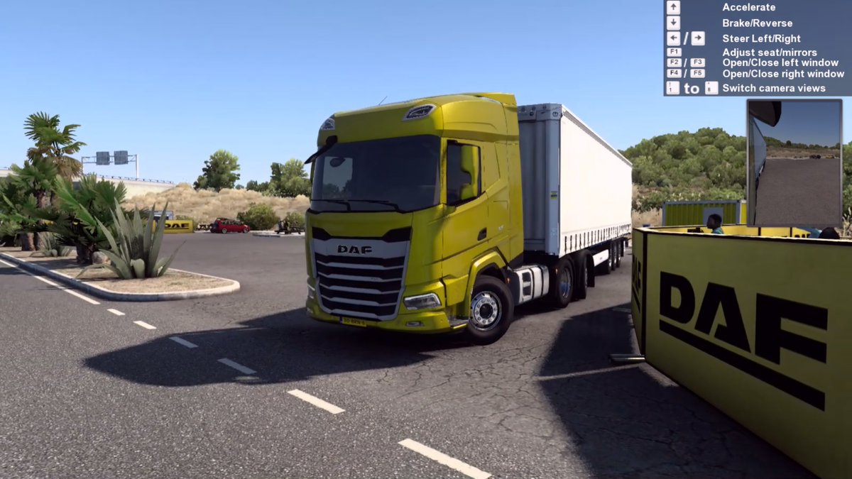 chaotic_ctrl's tweet photo. A very nice little demo from @SCSsoftware showcasing @DAFTrucksNV new 2021 range using @NVIDIAGeForce NOW, @NVIDIAGFN.
The DAF XG+ with the mirror cameras are amazing, and the new DAF XF with a steering tag axle makes it very maneuverable.
#RideDAF #EuroTruckSimulator2 #ETS2 https://t.co/v8qP8zZJ7V