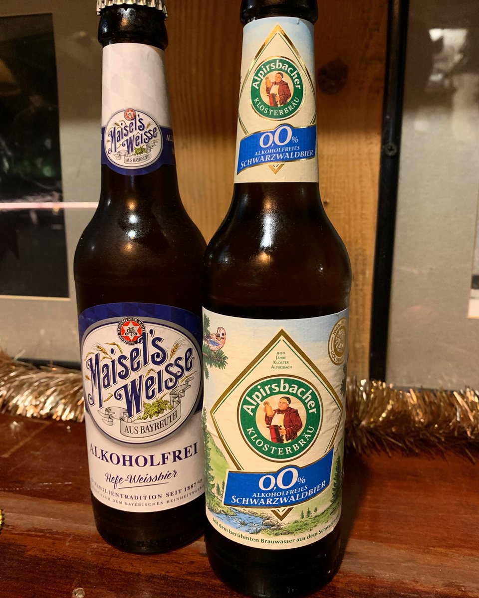 We’re back open and ready to nurse your hangovers and holiday blues with two of our favourite non-alcoholic beers. 🍻
.
.
.
#ParisBar #SansAlcool #BiereSansAlcool #maiselsweisse #alpirsbacherklosterbräu #ALPI #HolidayHangover