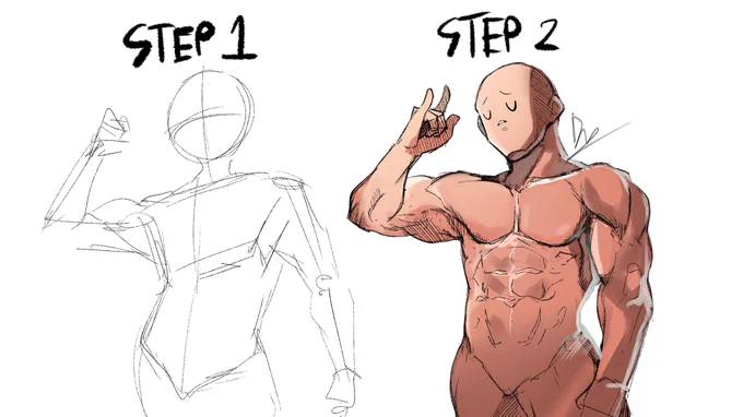Drawing tutorial this day be like: 