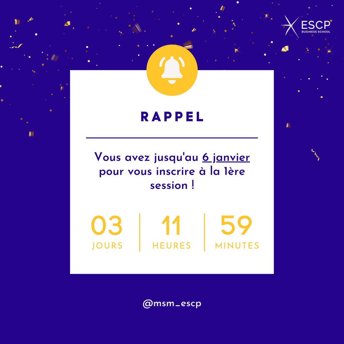 Are you interested in the #healthcare #business? The MsM is made for you, don't hesitate any longer and apply! 🤝
There are only 3 days left to apply for the 1st registration session.