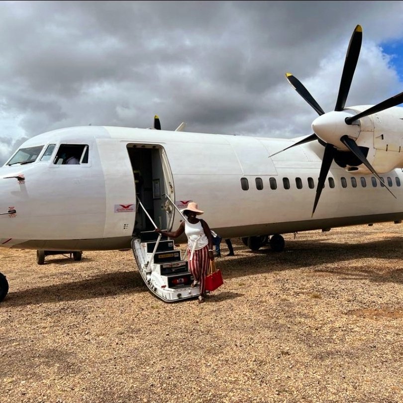 Claraouko's tweet photo. Tembea Kenya.
My trip to Lamu began at Wilson Airport,  Langata. Took off at 8 am. That is the earliest flight. Only two airlines ply Nairobi- Lamu; Skyward and Jetlink.

We disembarked at the airstrip on Manda Island. The journey from Manda to the rest of Lamu has to be by boat https://t.co/2ZGjVJy5l9