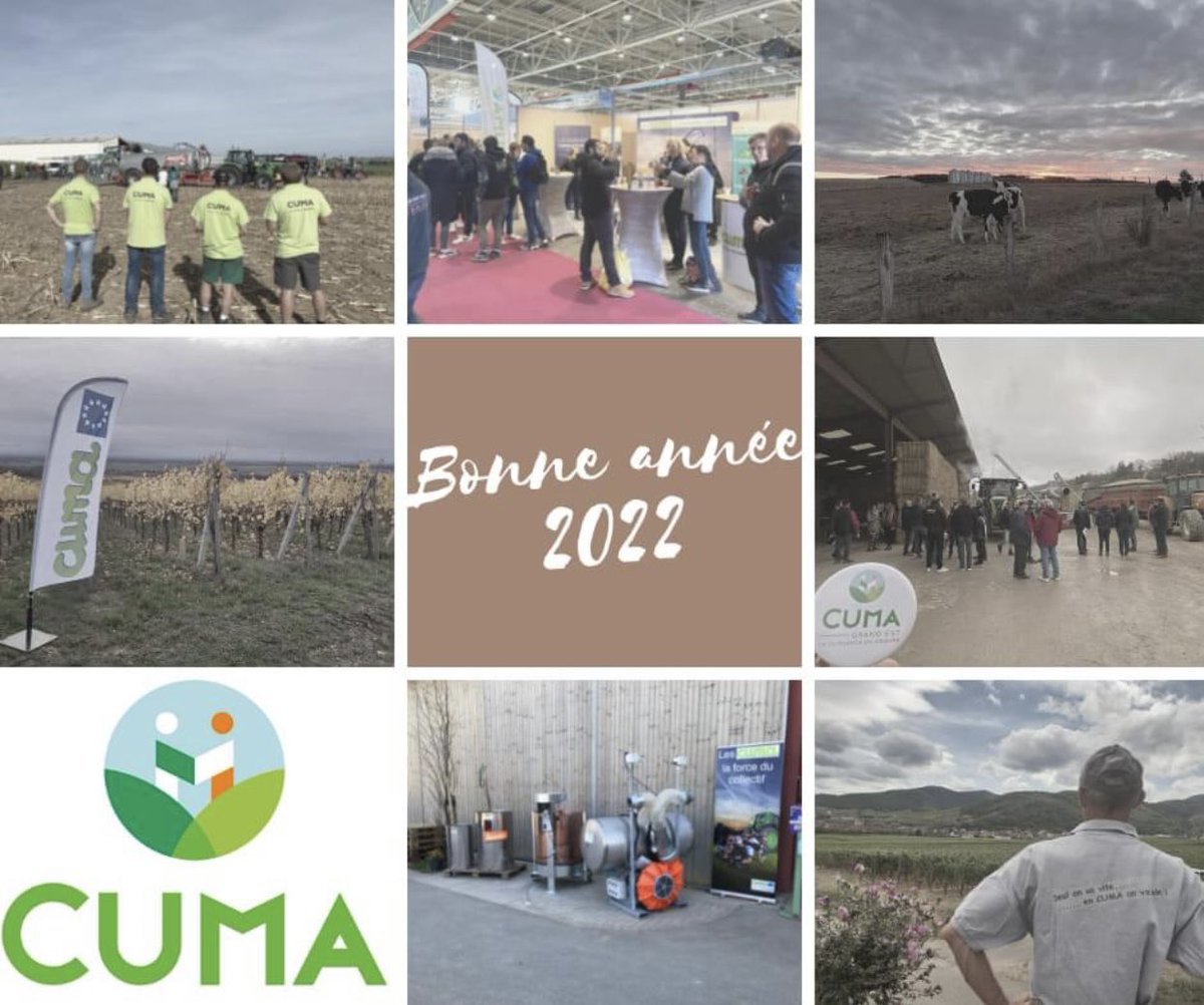 Toute l'équipe de la FR CUMA Grand Est  vous souhaite une bonne année 2022 ! 😁

#cuma#nouvelleannee#collectif#agriculteur