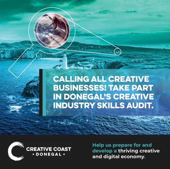 DonegalLEO's tweet photo. Have you filled out Donegal’s Creative Industry Skills Audit yet? We're inviting all creatives in the county to take part in the survey. Complete it here:

https://t.co/18xbcWWDoc 

#CreativeCoast #SkillsAudit https://t.co/vbrK7QNIwX