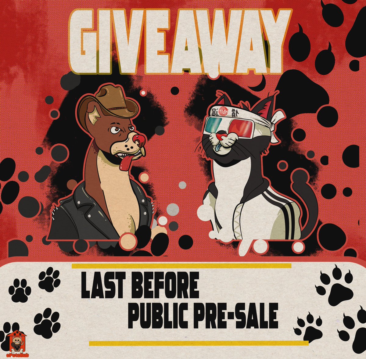 ePetsHub's tweet photo. ⚡️Last Giveaway before Public Pre-Sale⚡️
🎁3NFTs to 3 Lucky Winners
✅Like and RT this tweet
✅Follow @ePetsHub
✅Join our TG channel: https://t.co/hjq8tZa7dD
✅Join our Discord: https://t.co/Kwbcd8OWnN
✅Tag 3 friends and invite them to join aswell
🚨END Time 6th Jan '22 6PM UTC https://t.co/D34aOpizeM