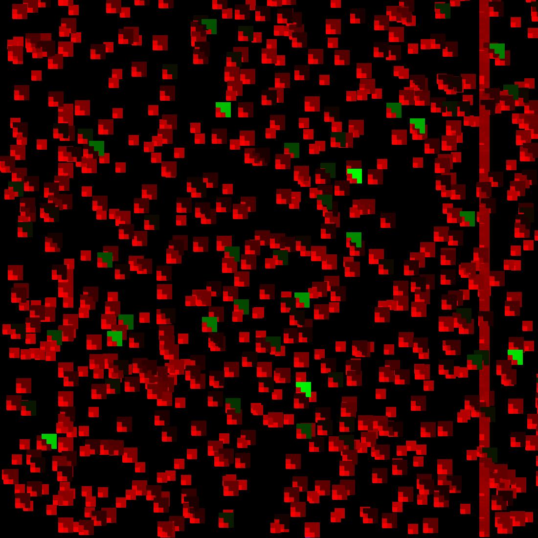 DiscretistArt's tweet photo. Trying out a new algorithm, came up with this pixellated hellscape. https://t.co/vL0DsNuhiu