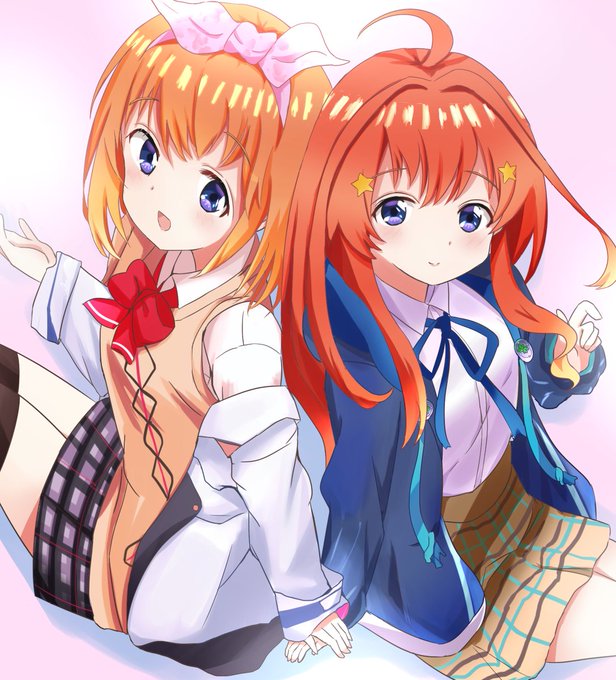 あるあさんがTwitterに投稿した中野五月(五等分の花嫁)のイラスト。