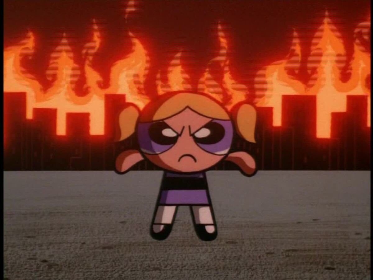opaltheoracle's tweet photo. current mood: that episode of ppg where bubbles temporarily loses her shit https://t.co/hHRc8xXNNS
