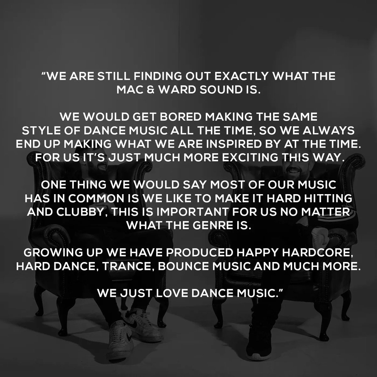 Zerothreemusic's tweet photo. OUR BOYS... @macandward  💥 🎵 . These two lads have a really individual take on dance music. Breaks, trance, tech, house, prog inspired. It is super special. 

Super pleased to have "Tell Me" on the label out now with @BoyNorthMusic - https://t.co/uDxfLLendy https://t.co/EGV3PSVwOy