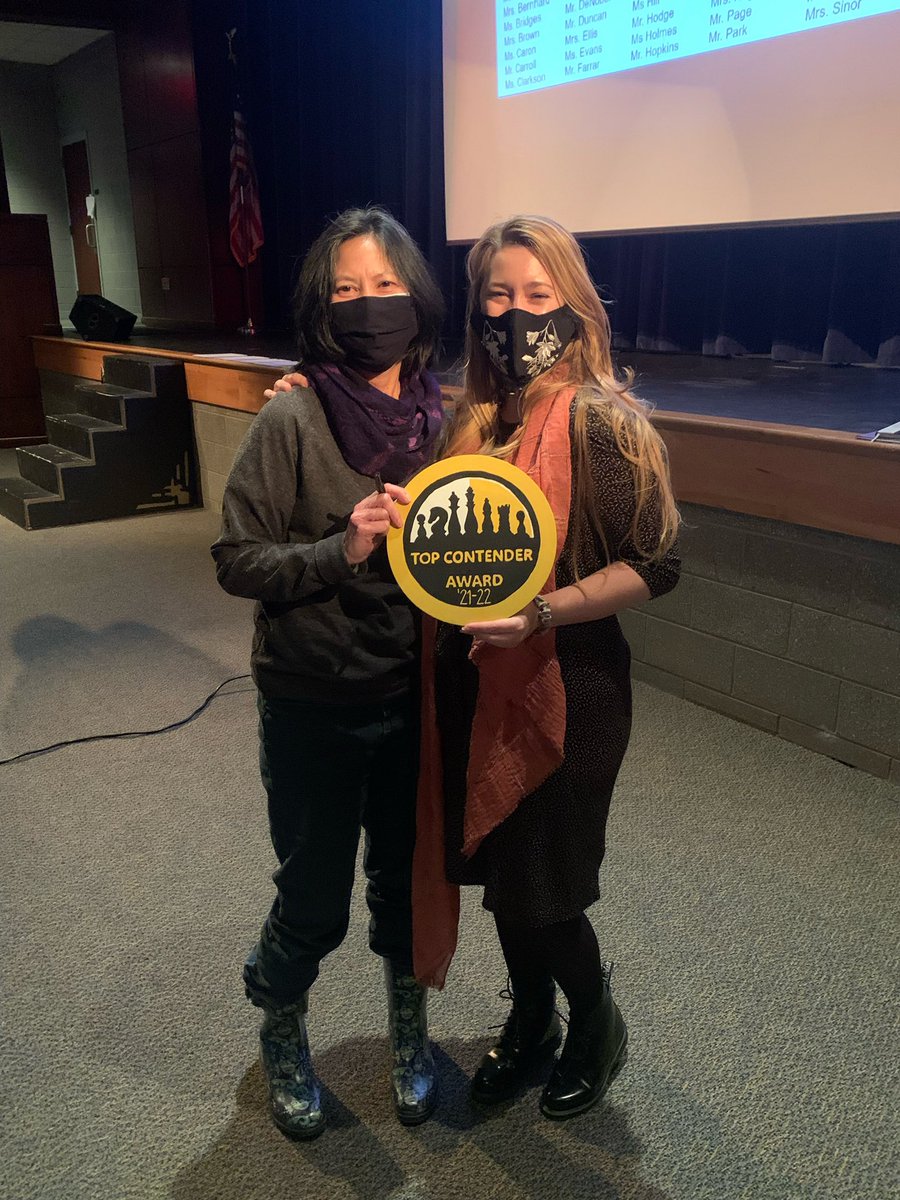 KnightdaleHS's tweet photo. What a great way to come back from winter break. Congratulations to @geofduncan @PBLKnight @mstayao for being this months Top Contenders! #KHSGameOn https://t.co/wuSg17Klt0