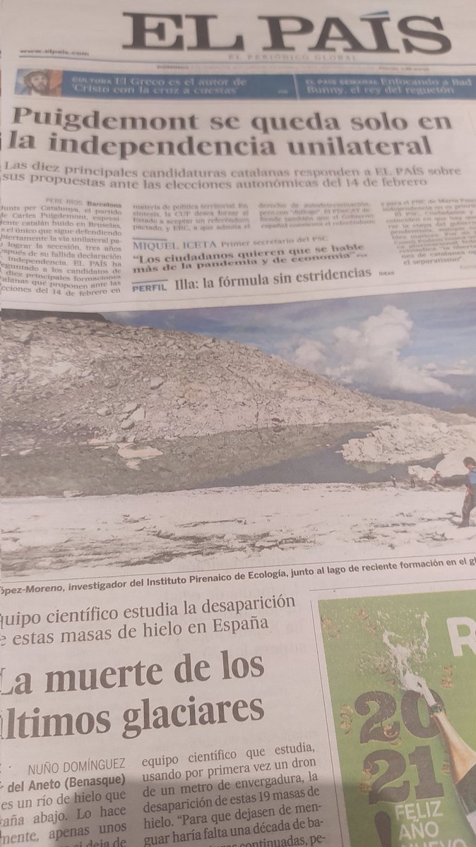 Aquesta portada de <a href="/elpais/">elpais</a> fa un any avui. Mai no podia pensar que seria la darrera, però el tumor va seguir creixent entre les cervicals. Aviat em reconeixeran una invalidesa. Mentrestant, quimio i seguiment a <a href="/HospitalSantPau/">Sant Pau - Campus Salut Barcelona</a> i esperar.