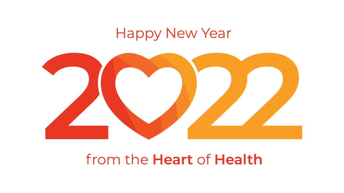 New year, same heart! From our family to yours, Happy New Year! We can’t wait to see what 2022 has in store for the #HeartofHealth