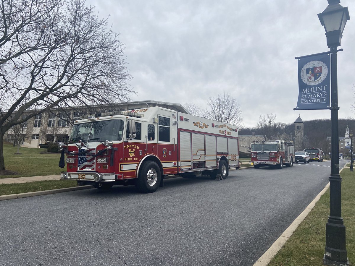 MSMU's tweet photo. Honored to host todayโs funeral for Battalion Chief Christopher Morlan of the Frederick County Division of Fire and Rescue Services. May he rest In peace. #FCDFRS https://t.co/QS9HjMMYKM