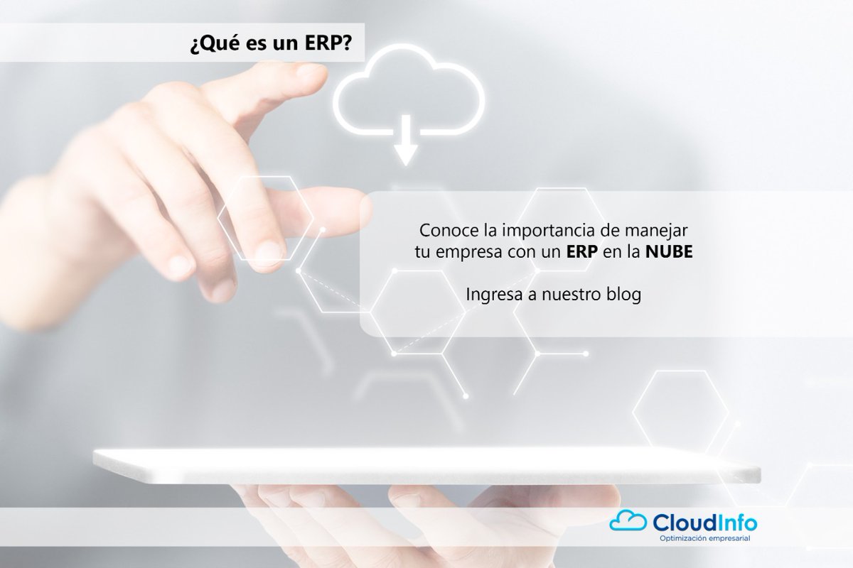 ¿Qué es un ERP en la NUBE? Conoce los detalles
Ingresa a nuestro blog: cloudinfo.mx/que-es-un-erp-…
#CloudInfo #ERP #Acumatica #empresario #ExitoEmpresarial #Consultoria #finanzas #cloudinfoerp #homeoffice