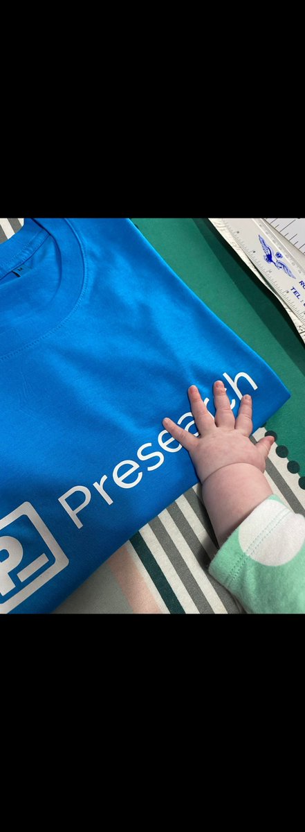 TheRustyTrader's tweet photo. Hot out the press, PreTees almost ready for everyone who's ordered a #Preberry! 

Want a PreTee for yourself.. order here and yes we will ship world wide 🌎!

https://t.co/m5LRWOouAr

#PRESEARCH #Presearchit $PRE @colinpape @TeamPresearch @PresearchGuy @PresearchTony https://t.co/X6ZtmBr1Vs