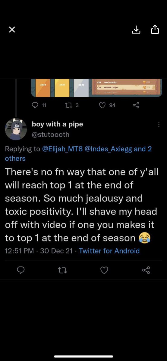 elijahflowers's tweet photo. Get the clippers ready because the GOAT has risen!! 🐐 @Indes_Axiegg 

Also, ‘toxic positivity’ is a phrase toxic people use when pretending to be positive. Think about it. 🤔 https://t.co/FqzMtttfAI