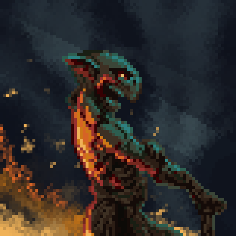 Drew a goblin yesterday for my pfp (16 col)👺
Reference: pinterest.com/pin/7761679356…
#pixelart