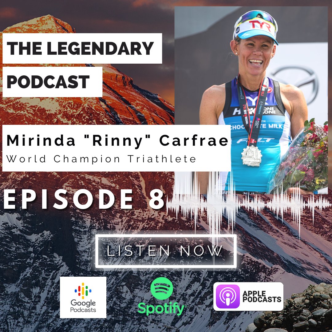 NEW EPISODE: Miranda "Rinny" Carfrae, <a href="/Mirindacarfrae/">Mirinda Carfrae</a>, is an Australian professional triathlete &amp; Ironman Triathlon world champion. With an impressive list of medals and championships, this is an episode you don't want to miss!

Listen here: open.spotify.com/episode/0A7sO1…