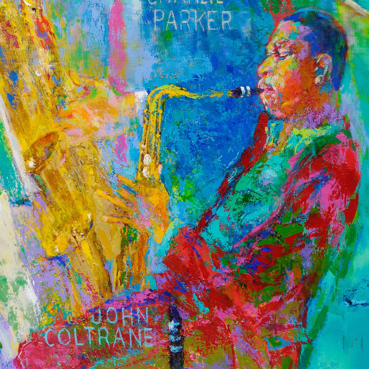 In a #JohnColtrane kinda mood today. This art's by #LeRoyNeiman