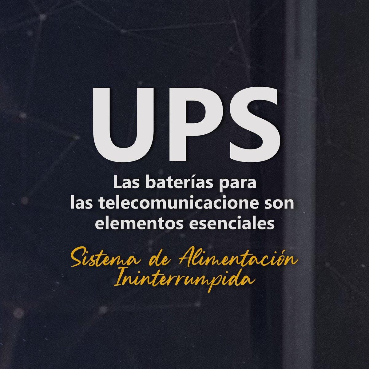 omar_ram101's tweet photo. Su misión es proporcionar a los dispositivos alimentación en corriente continua tras el fallo del suministro primario de energía; el tiempo de asistencia dependerá del modelo y sus características.

#ups #battery #baterias #telecomunicaciones #energia https://t.co/u88MTKawRn