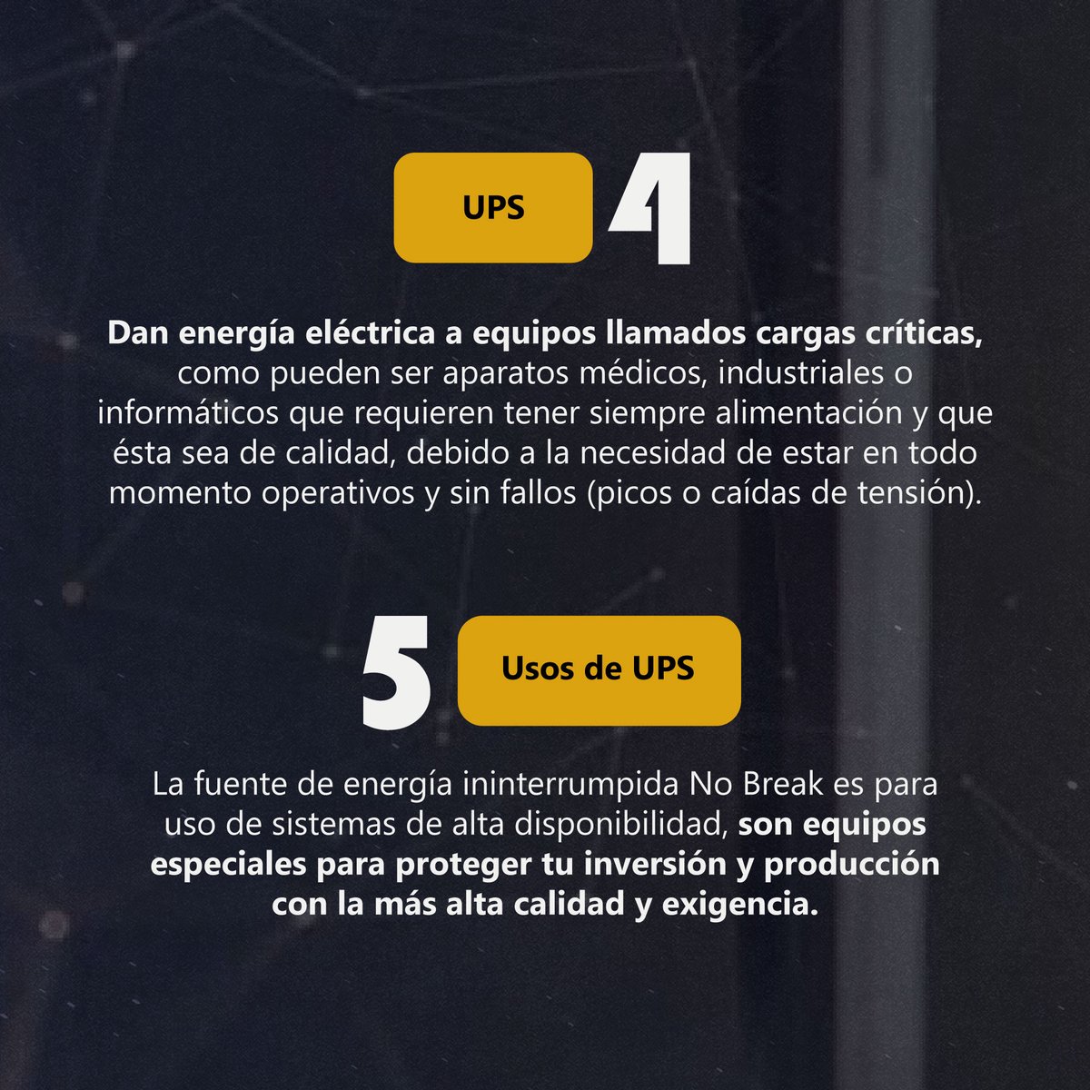 omar_ram101's tweet photo. Su misión es proporcionar a los dispositivos alimentación en corriente continua tras el fallo del suministro primario de energía; el tiempo de asistencia dependerá del modelo y sus características.

#ups #battery #baterias #telecomunicaciones #energia https://t.co/u88MTKawRn