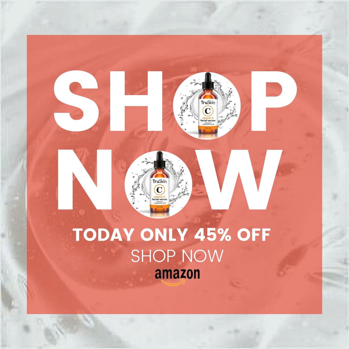 TruSkinOfficial's tweet photo. LIGHTNING DEAL NOW! Save 45% when you shop our 2 oz. Vitamin C Serum now! 🛍️🎉 

Shop Now: https://t.co/76E1zQaGgH https://t.co/wjhszxGP8a