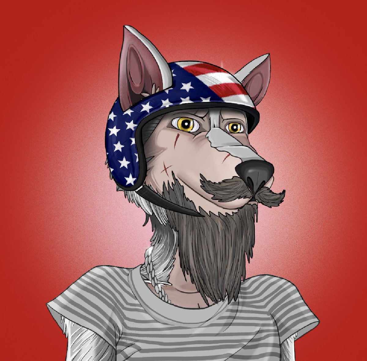 AmirImmad's tweet photo. @garyvee I own a wolf. Its much stronger and will eat all other nfts! Join or be eaten! AWOOOO!!! https://t.co/lpyGeY4XAU