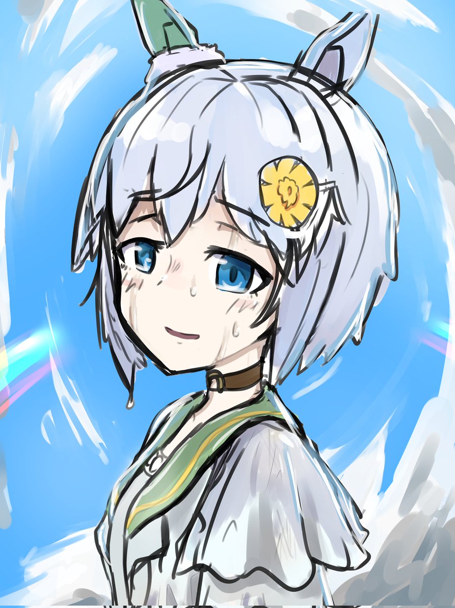 セイウンスカイ(ウマ娘) 「ラフぅ!!」|緋宮 源磨のイラスト