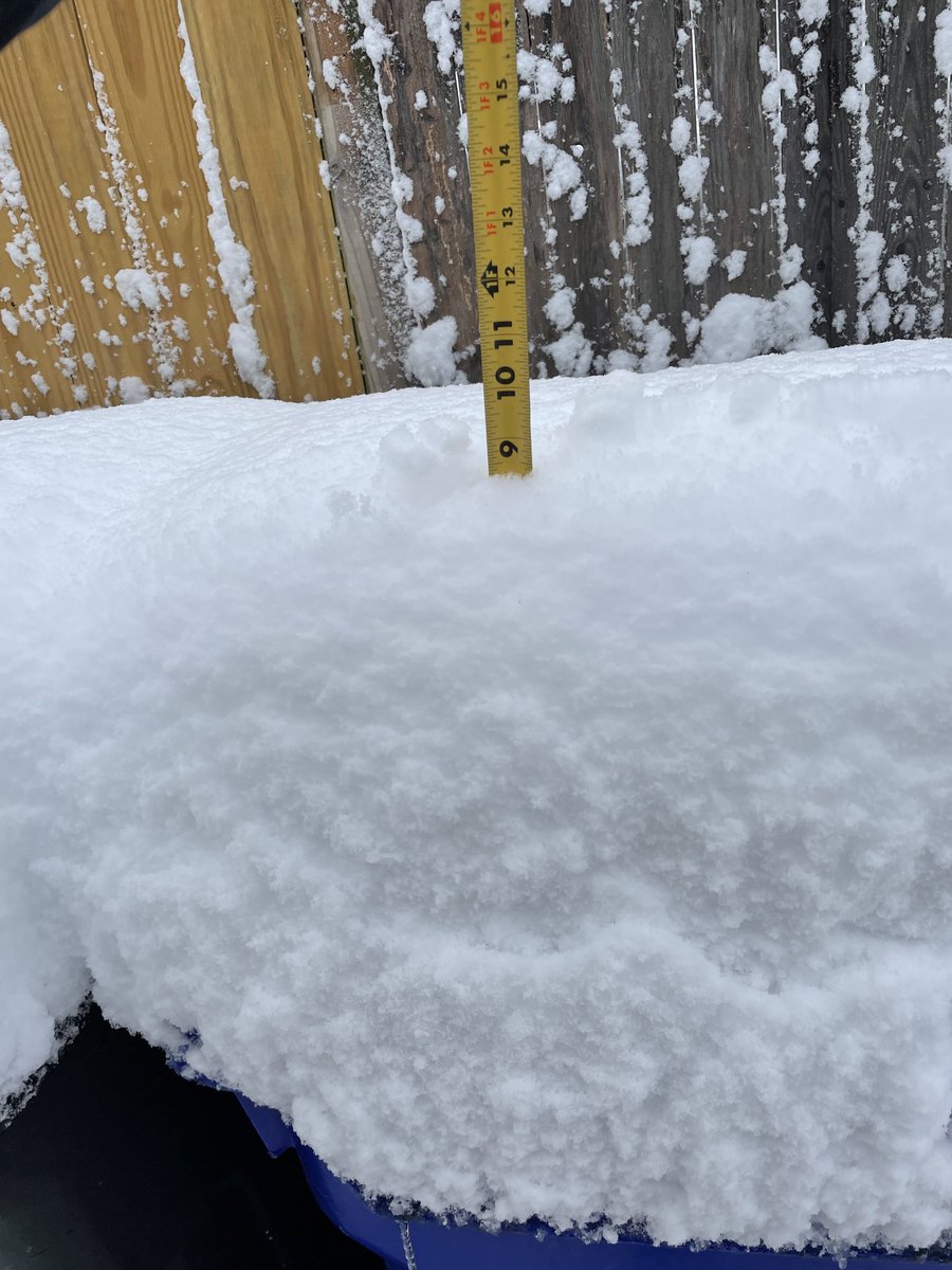 ecagney's tweet photo. Final verdict in Bailey’s Crossroads, Arlington - about 8.5 inches! ⁦@ARLnowDOTcom⁩ ⁦@capitalweather⁩ https://t.co/Fv8Qc1wGGp