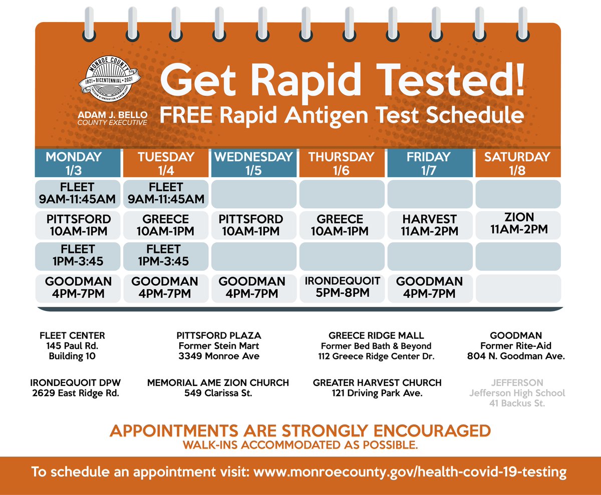CountyExecBello's tweet photo. And remember, getting tested is a great way to help reduce the spread of COVID-19. Visit https://t.co/VMySOpSNC2 to book an appointment now. https://t.co/JZX5LUBgze