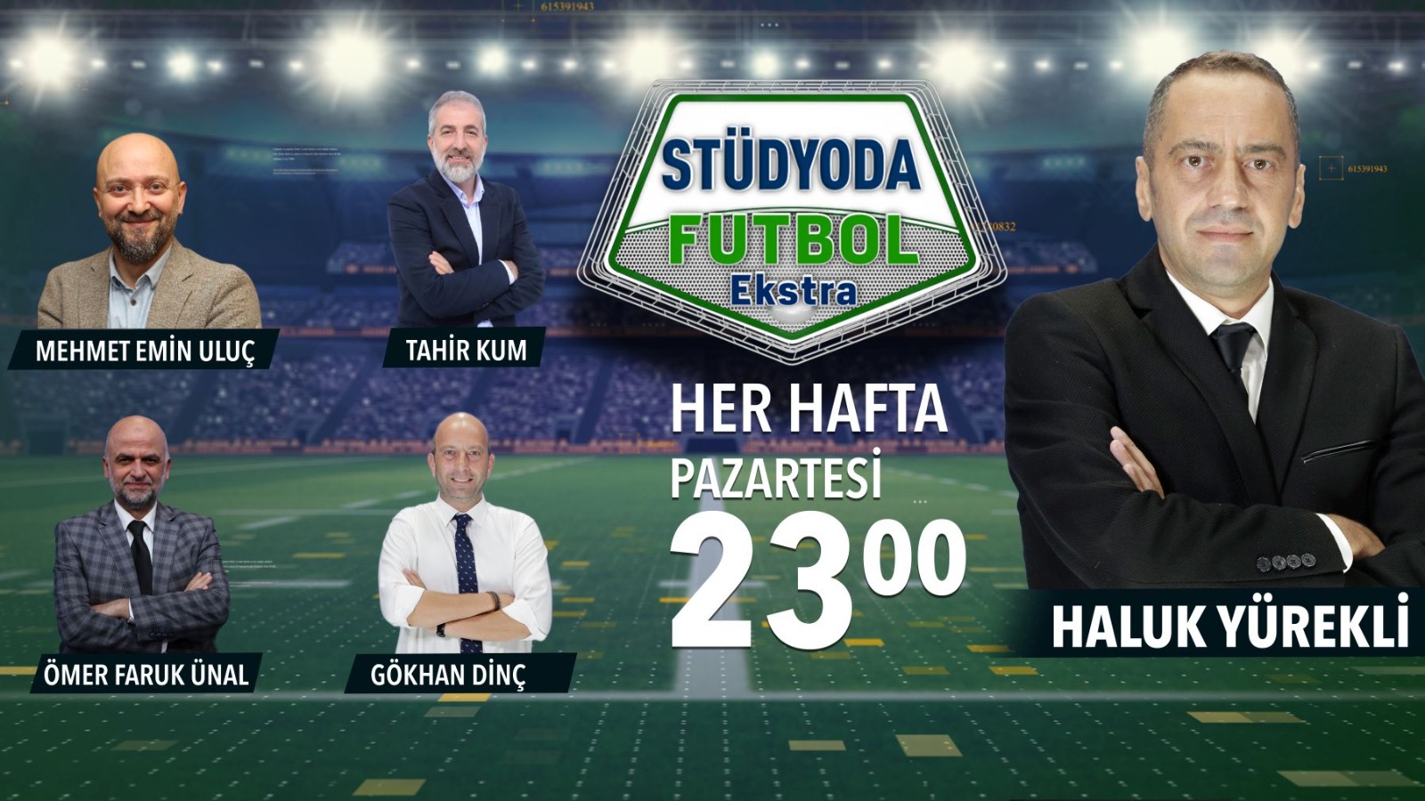 Haluk Yürekli, TGRT Haber'deki Stüdyo Futbol'un Moderatörlüğünü Yapıyor