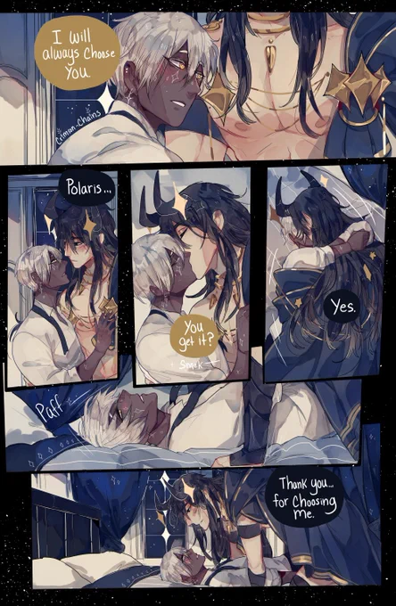 Polaris really trying to make sure Yildun understand who has his heart! ^^ 