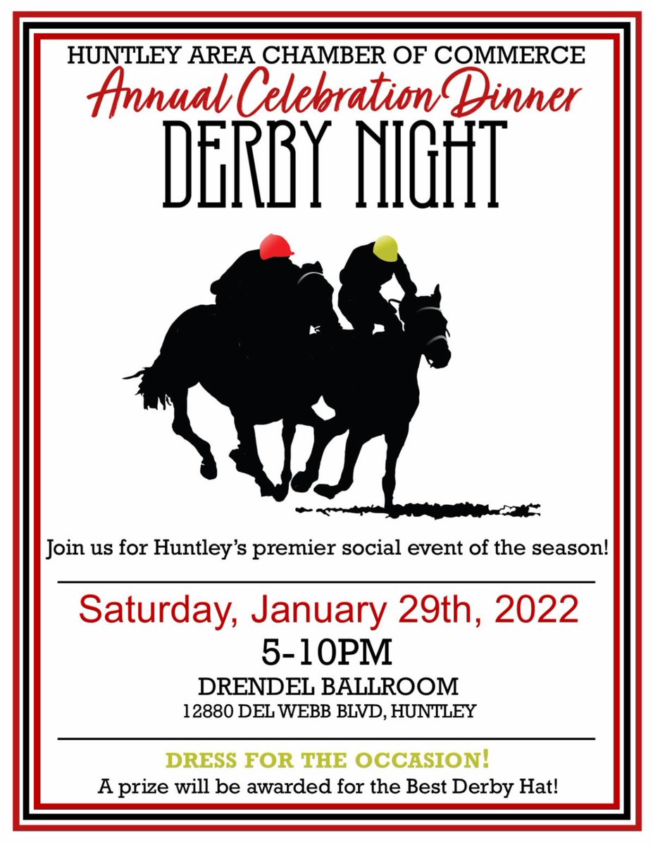 Chamber members!! The Annual Celebration Dinner is right around the corner. A great night of celebrating the past year's accomplishments while having some fun with derby races is being planned. Don't miss out - register now at this link!
conta.cc/3sS88Ys