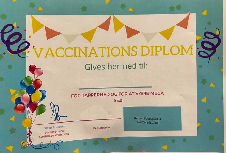 Endnu et kommunikativt pletskud der skal opmuntre de yngste til at blive serie vaccineret mod #Covid_19 - lige til at pynte på børneværelset. #dkpol