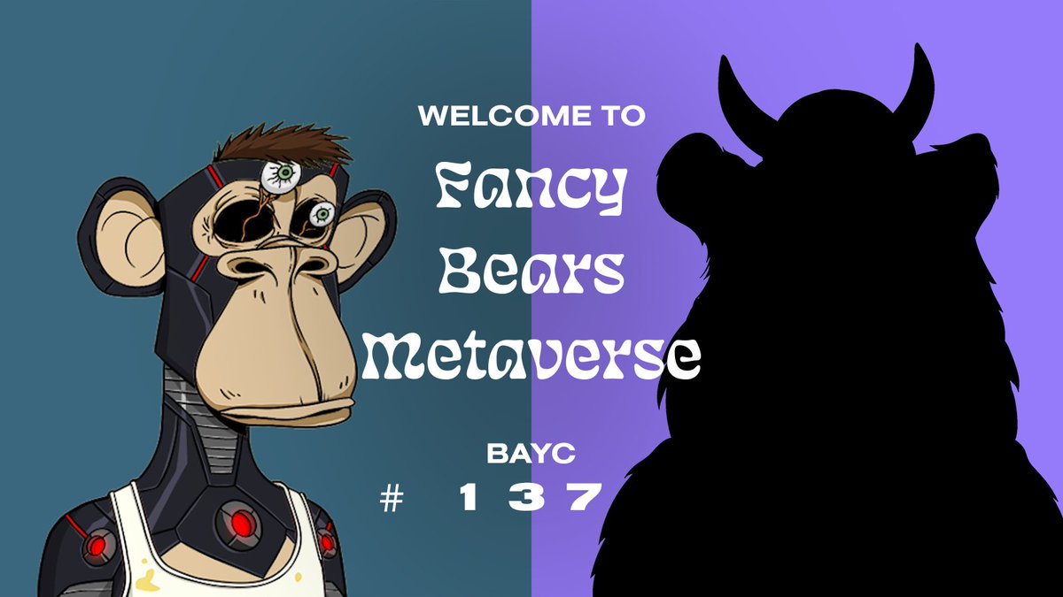 This a very fancy welcome message from <a href="/FancyBearsMeta/">Fancy Bears Metaverse</a> Much appreciated!🔥
SO to <a href="/BartekSibiga/">Bartek 🐻🍯</a> and the rest of the team! Let's get ready for the metaverse 🚀