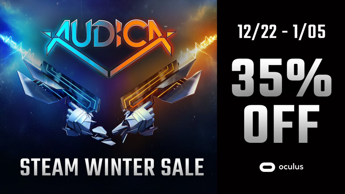 Two more days left to pick up Audica for 35% off during the Steam Winter Sale.