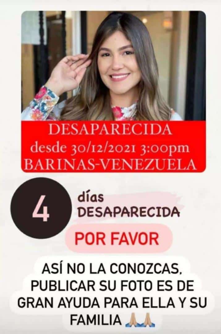 ¡POR FAVOR! Ayuda a difundir

No importa si no estás en Barinas, lo importante es multiplicar la información para dar con el paradero de FRANYELI. Su familia y la vida le agradecerán cualquier forma de difusión de esta imagen