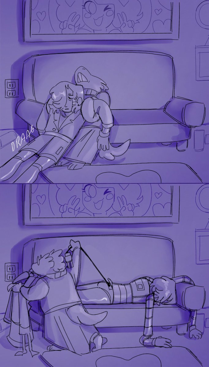 paintedhen's tweet photo. a short mtt and alphys comic⚡️#undertale https://t.co/Yh9AeX3SDQ