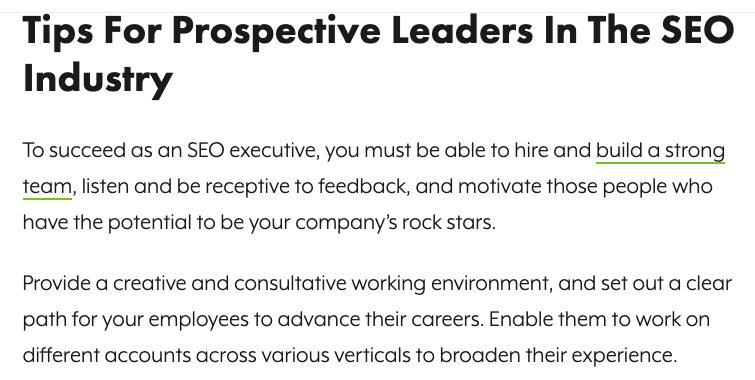 sejournal's tweet photo. Some of his top tips for others in #SearchEngineOptmization and #DigitalMarketing?
Here's just 2:
"Prioritization, communication, and strong processes are vital for success."
"SEO has the same fundamental approach, but every new client brings their own twist to it." https://t.co/s2VHcR1t3r