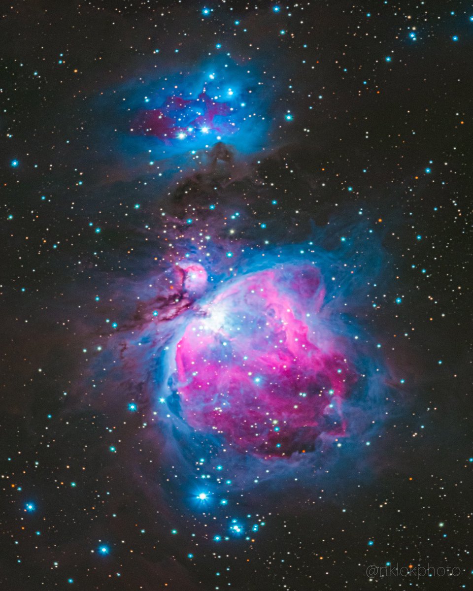 The Orion and Running Man Nebulae. I spent New Year’s Eve ringing in 2022 under cloudless and DARK Bortle 1 skies in northern Minnesota braving -20° F temperatures.