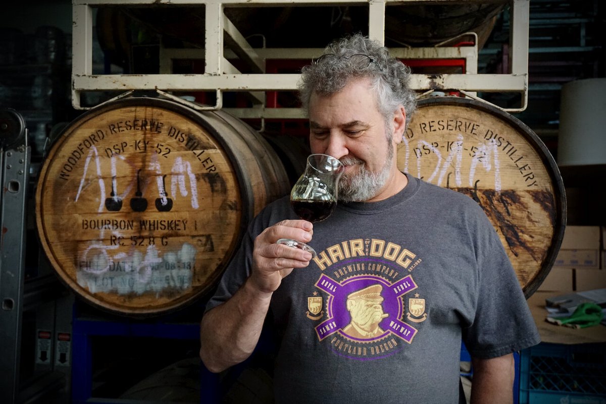 NewSchoolBeer's tweet photo. It's the time of year when vintage barleywines come out of the cellar. @hairofthedog founder Alan Sprints tells us about a classic example that inspired him https://t.co/tOPFvaKbMx

#barleywine #BiL #barleywineislife #vintagebeer #cellarbeer https://t.co/U3hpCaSB3H