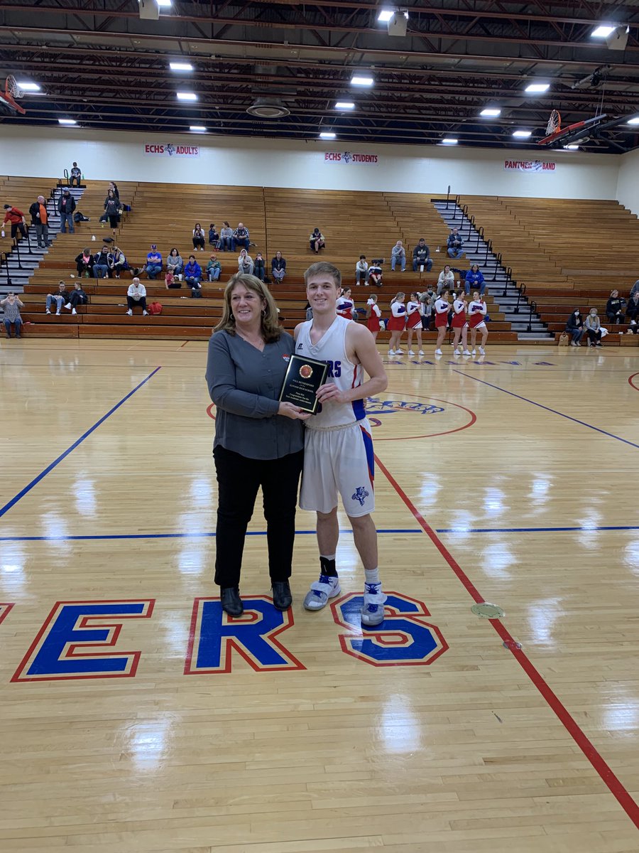 Pizza Hut honored our student athletes tonight at the Madison County Basketball Tournament first round.  Congratulations Yzabelle and Will for your work in the classroom!