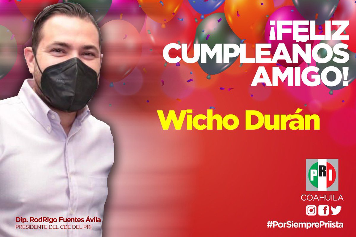 Espero que te estés pasando un gran cumpleaños, amigo <a href="/Wicho_Duran/">Wicho Duran</a>.
Te envío mis mejores deseos este y los años por venir.

¡Felicidades!
