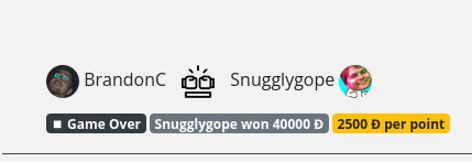 PaddleMasterApp's tweet photo. Biggest win in PaddleMaster History,

@snugglygope takes it with a win of 40,000 Duros!
😲🎉☠️ https://t.co/DfAAeE5Khx