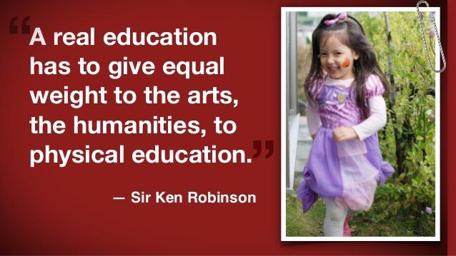 So important for developing the whole child! Let’s make it happen in every school!