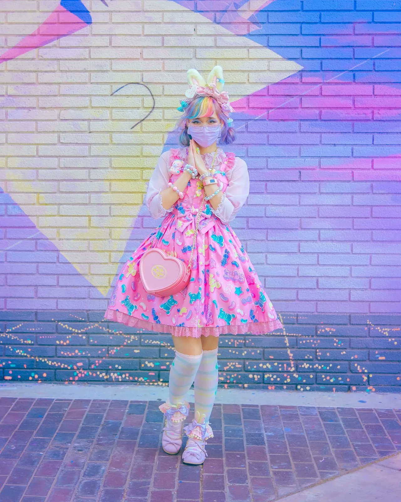 Jelly Candy Toysジャンパースカート＆バレッタ - ワンピース
