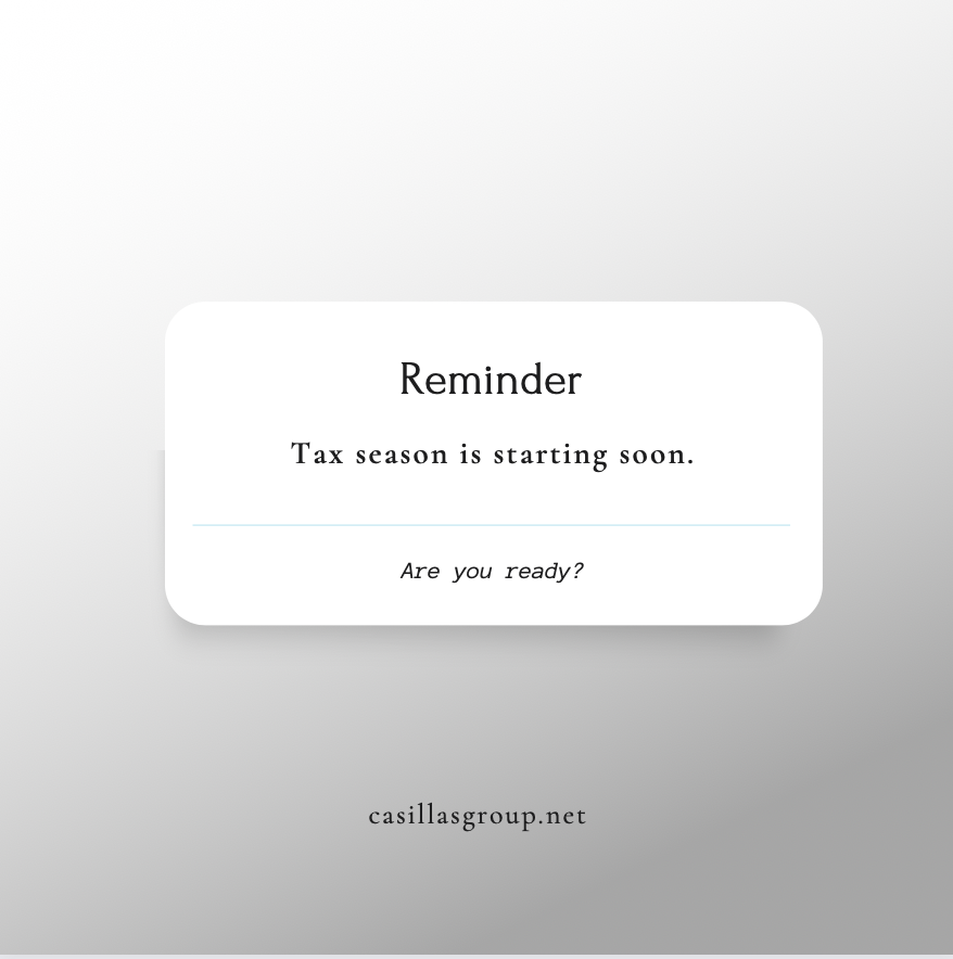 Happy Monday and welcome to the new year!! And with the new year comes the promise of an upcoming tax season. Are you ready?? #taxseason #taxes #IRS #taxappointment