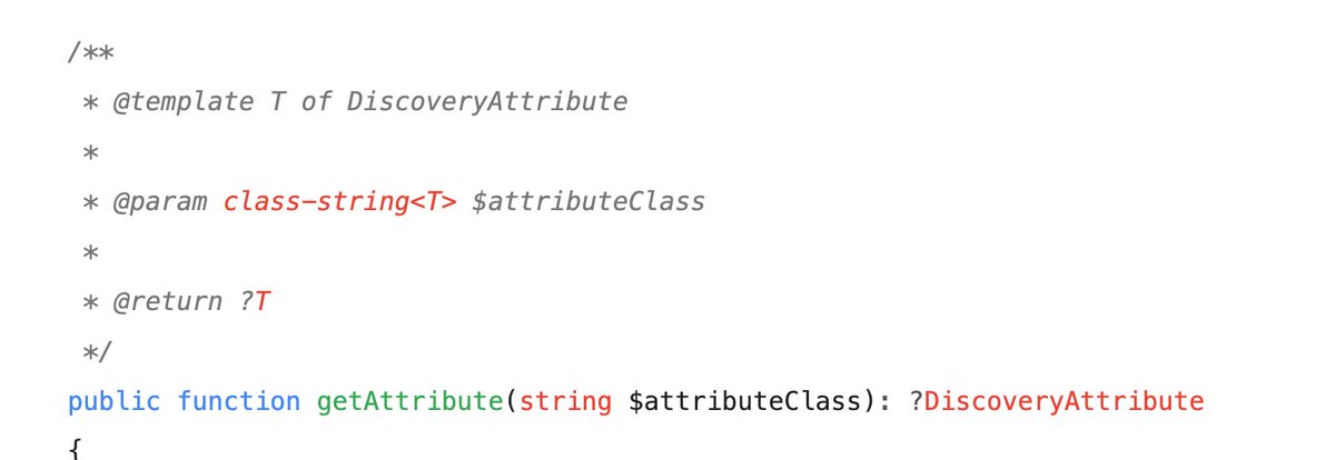 You can use generic class-string annotations to hint that an instance of the passed class is returned