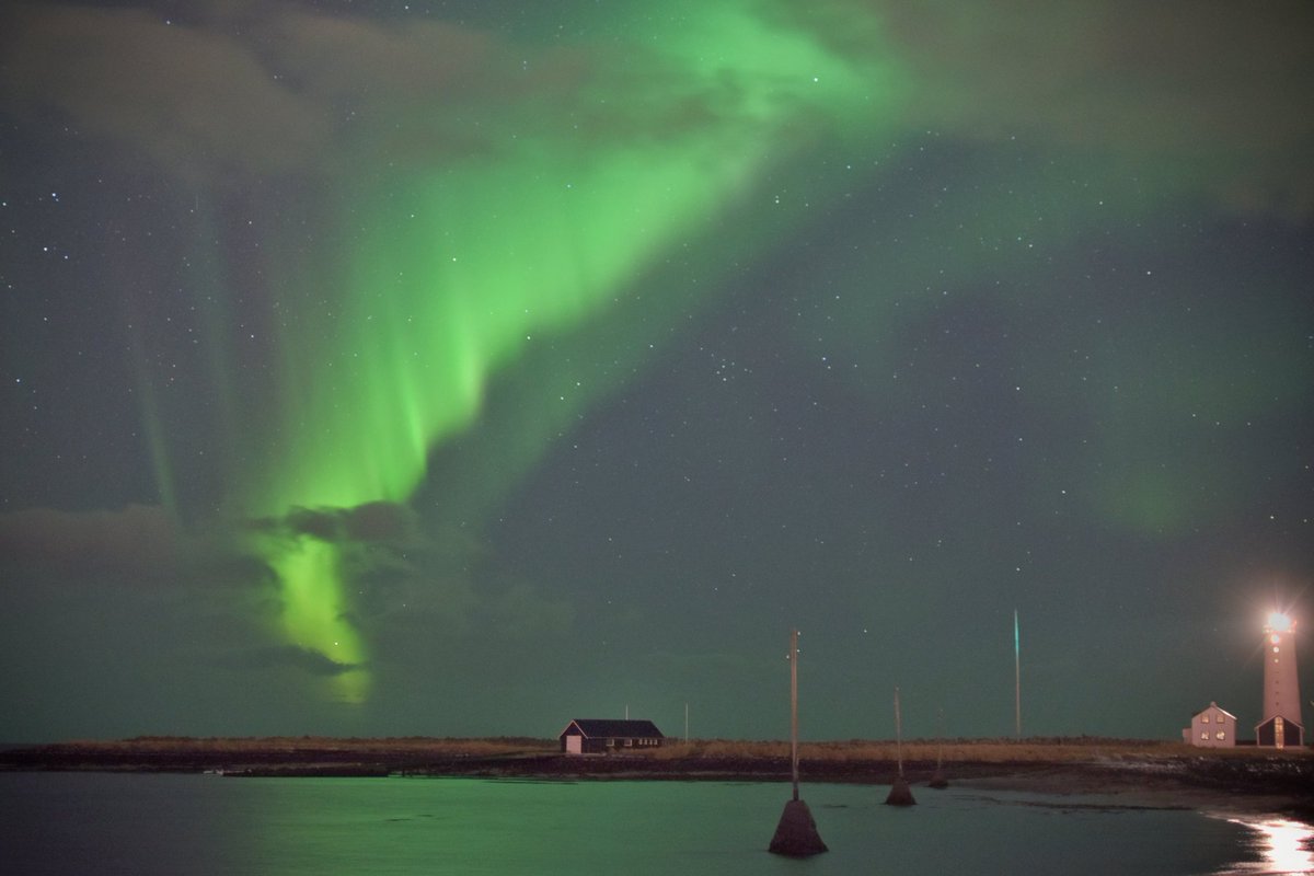 StSenka's tweet photo. Few shots from last night. The lights were really strong. My first time seeing them😊 
Location: 15mins NW of Reykjavík, Iceland https://t.co/NahIrmpnYK