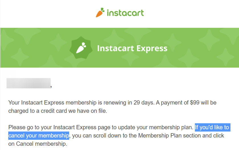 Jonnisec's tweet photo. @Instacart I find it very cool that you're this straightforward in your email https://t.co/R0faU7QpXU