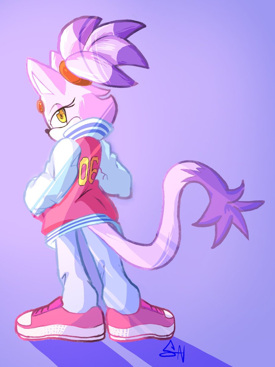 SleepAmbitions's tweet photo. A jacket to keep her warm,, oh wait
#blazethecat #sonicfanart #SonicTheHedgehog https://t.co/Yt2zllV7dn